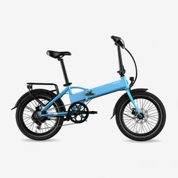 Legend Monza Vélo Electrique Pliant Smart eBike Roues de 20 Pouces  Freins Disque Hydraulique  Batterie 36V 10.4Ah Sanyo-Panasonic (374.4Wh)  Bleu Steel