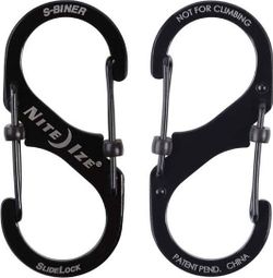 Mousqueton S-Biner SlideLock Taille 4 noir - Nite Ize