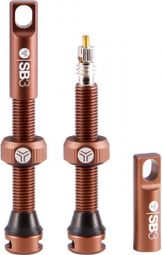  Kroma SB3 tubeless ventielen met Presta-aansluiting, bronskleurig