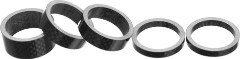 Parts 8.3 Carbon Headset Spacers (x5) Zwart