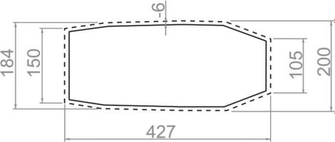 Vaude Grondzeil voor Mark XT 3P Grijs