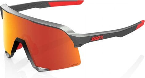 Lunettes 100% S3 Gris - HiPER Mirror Rouge