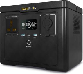 Sunslice Gravity 512 Station d'Energie Portable 512 Wh 600W pour Camping  Vanlife et Secours