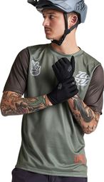 Maillot Manches Courtes Troy Lee Designs Flowline Vert