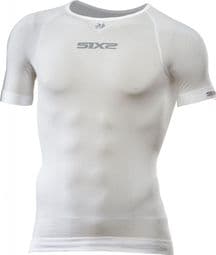 Camiseta interior Sixs TS1L de manga corta blanco / carbono
