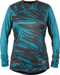 TSG Floral Women's Long Sleeve Jersey Zwart/Blauw