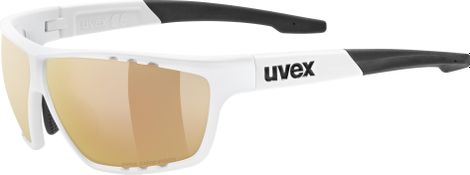 Lunettes Uvex Sportstyle 706 CV V Blanc/Verres Rouge