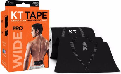 KT TAPE Roll precut tape PRO Wide Black 10 tapes
