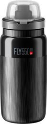 Elite Fly VTT Tex Trinkflasche Schwarz 550 ml