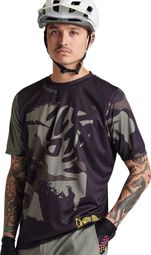 Maillot Manches Courtes Troy Lee Designs Flowline Noir/Vert
