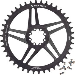 Plateau Wolf Tooth Direct Mount Chainring for SRAM 8-Bolt Noir