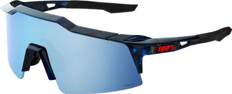 100% Speedcraft SL - Black Holographic - Blue HiPER Mirror Lenses