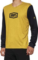 100% Airmatic Dijon Geel / Zwart Lange Mouwen Jersey