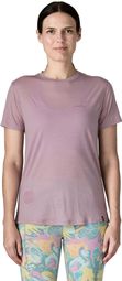 Patagonia Capilene Cool Merino Blend T-shirt voor dames, paars