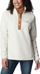 Donna Columbia Benton Springs 1/2 Zip Fleece Sweatshirt White