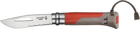 Couteau Opinel n°8 Outdoor terre rouge