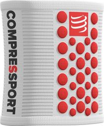Compressport Sweatbands 3D.Dots Polsbandjes (Paar) Wit Rood