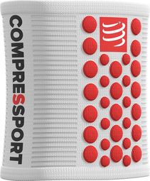 Wristbands Compressport Sweatbands 3D.Dots (Pair) White Red