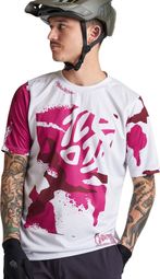 Troy Lee Designs Flowline Short Sleeve Jersey White/Pink