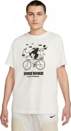 Nike SW Earth Day Kurzarm T-Shirt Weiß Damen