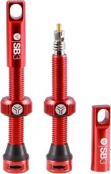  Kroma SB3 Tubeless Presta Valves - Red