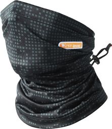 Cachecou Sport Extérieur Soie Glacée UV Noir/Gris