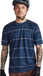 Maillot Manches Courtes Troy Lee Designs Flowline Bleu