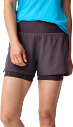 Brooks High Point 2-in-1 korte broek voor dames, grijs