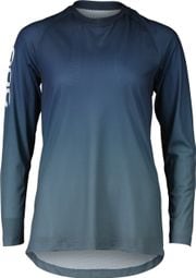 Women's Poc Essential MTB Lite Blue Long Sleeve Jersey