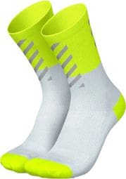 Incylence High-Viz V2 Running Socks Fluo Yellow/White