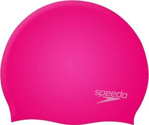 Speedo Moulded Silicone Swim Cap Pink