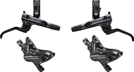 Par de frenos Shimano Deore M6120 de 4 pistones (sin disco) Negro