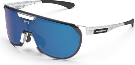 Lunettes Aerotrail Blanc Brillant / Miroir Bleu Scicon Sports