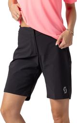 Scott Vertic LT-short met huidprint, zwart, dames
