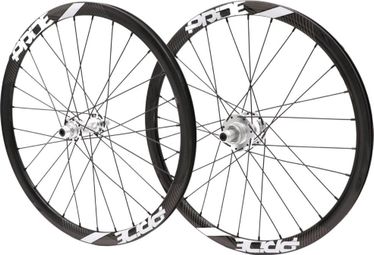 Paire de Roues Carbone Expert Pride Gravity SL Gloss Disc 28h Polish