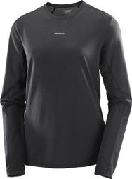 Salomon SHKout Core Lange Mouw Jersey Zwart Dames