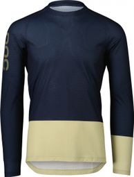 Poc MTB Pure Long Sleeve Jersey Navy/Light Green