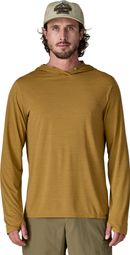 Patagonia Cap Cool Ultra Hoody Men's Long-Sleeve T-Shirt, Brown