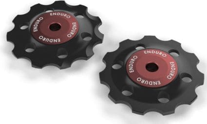 Roulette de dérailleur Bearings Jockey wheel set ZERØ-Shimano 11 speed-Red