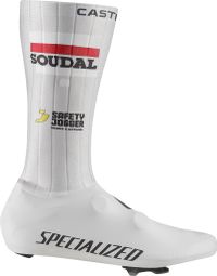 Castelli Fast Feet 4 TT Soudal Quickstep schoenovertrekken Wit