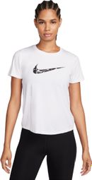 Maillot manches courtes Femme Nike One Swoosh Blanc