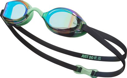 Nike Swim Legacy Mirror Kinderbril Zwart Groen