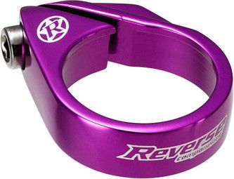 Reverse Bolt Saddle Clamp Purple