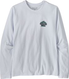 Maglietta a maniche lunghe Patagonia Great Waves Responsibili-Tee bianca da uomo