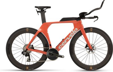 Triathlon-Fahrrad Cervélo P-Series Sram Force AXS 12V 700 mm Orange