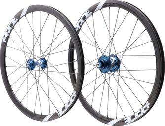 Paire de Roues Carbone Expert Pride Gravity SL Gloss Disc 28h Bleu