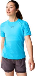 Brooks High Point Kurzarm-Shirt Blau Damen