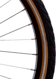 DELI TIRE Pneu Extérieur Sa-206 26 X 1.75 Noir / Jaune Réflexion