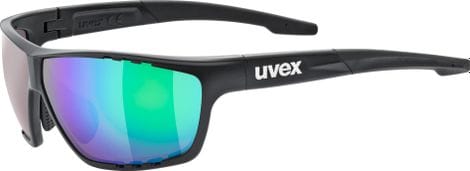 Uvex Sportstyle 706 CV Brille Schwarz/Grün verspiegelte Gläser