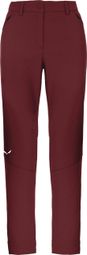 Damen Softshell-Hose Salewa Dolomia Rot